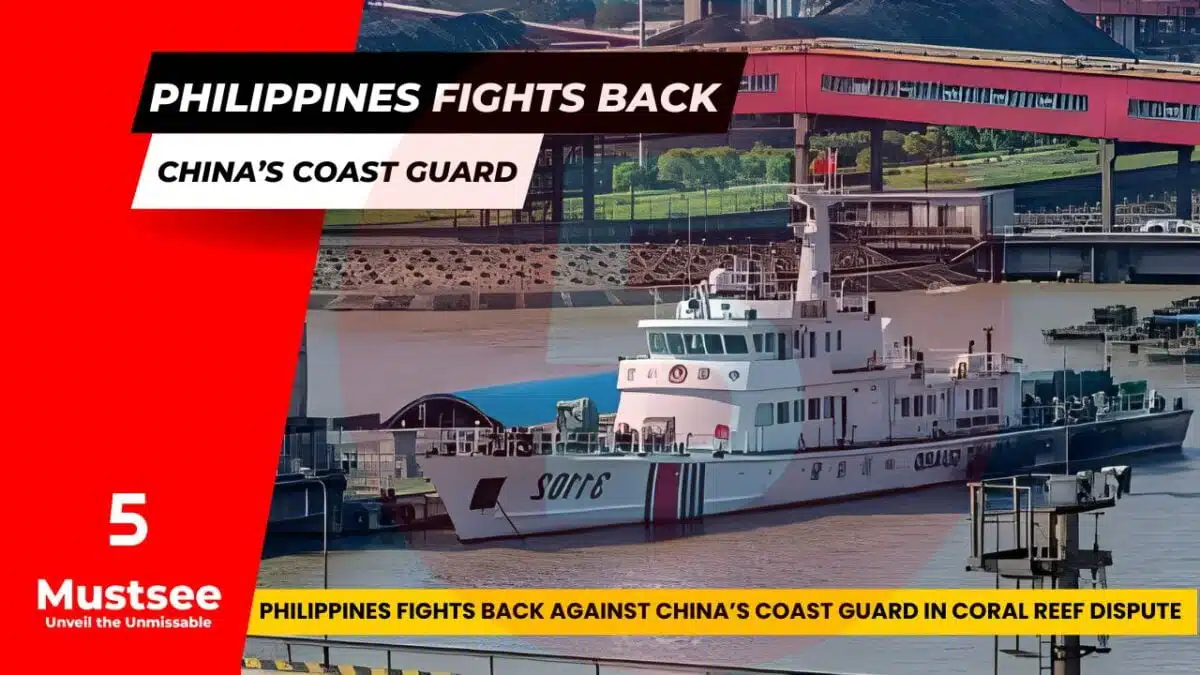Philippines Fights Back Against China’s Coast Guard in Coral Reef Dispute