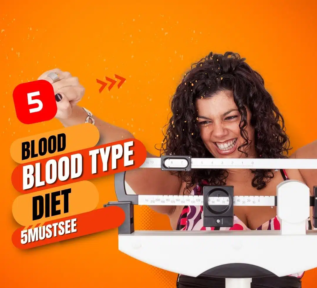 A woman showcasing a weight scale, emphasizing the importance of a blood type diet for maintaining a healthy lifestyle.