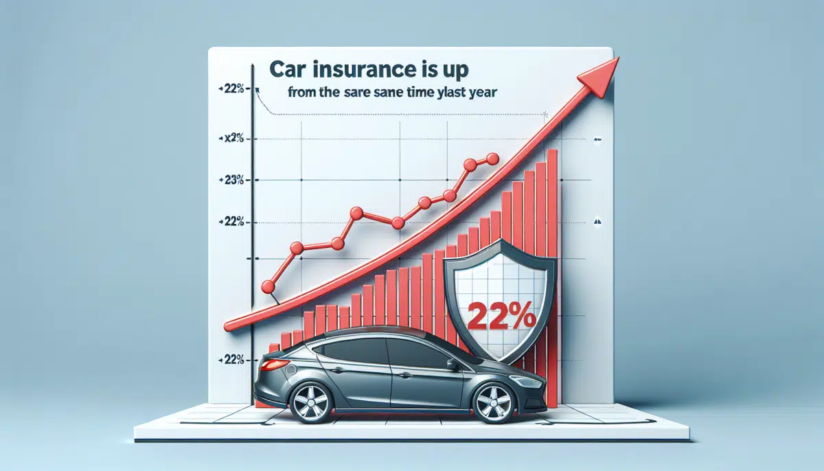 Car insurance is up 22% from the same time last year