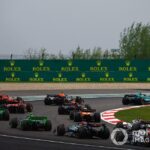 Fernando Alonso, Aston Martin AMR24, Max Verstappen, Red Bull Racing RB20, Sergio Perez, Red Bull Racing RB20, Carlos Sainz, Ferrari SF-24, Charles Leclerc, Ferrari SF-24, the rest of the field at the start of the Sprint