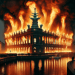 Historic Copenhagen stock exchange in Denmark goes up in flames
