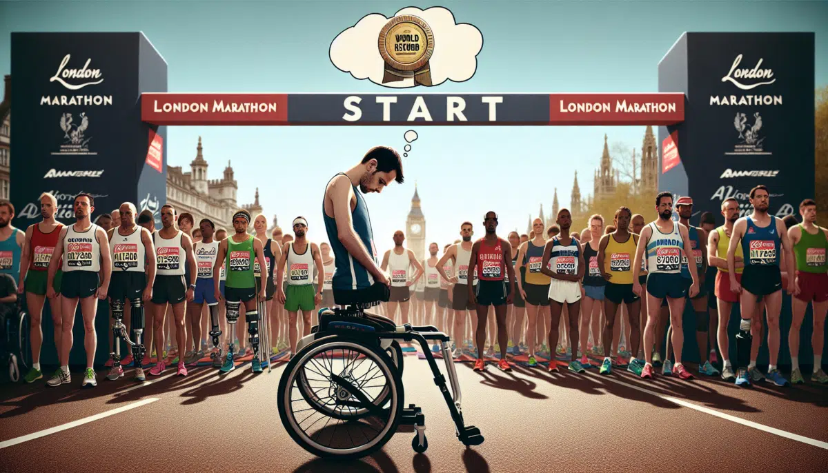 London Marathon: Man paralysed on one side eyes world record