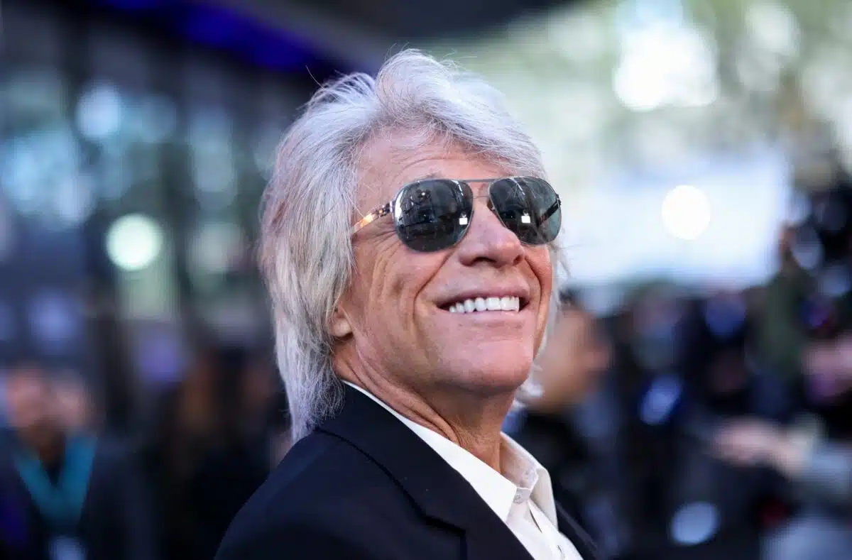 PHOTO: Jon Bon Jovi attends the UK Premiere of "Thank You and Goodnight: The Bon Jovi Story" on April 17, 2024 in London.